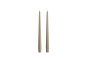 Boligindretning - Moods & More LED taper candle - Slim - Kit grey - 23x300 mm - 2 pcs - M50-KG023300