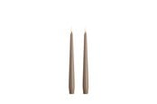 Boligindretning - Moods & More LED taper candle - Slim - Sand - 23x250 mm - 2 pcs - M50-SD023250