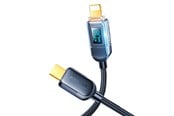 USB kabel - Joyroom A4 USB-C / Lightning Cable 20W 1.2m with display - black - 6956116731106