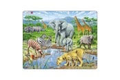 Puslespil - Selecta Play Larsen Jigsaw Puzzle Animals - African Savannah 65 pcs. 2D Puslespil - LA-FH9