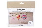 Kreativitet & Hobbyartikler - Creativ Company - Mini Hobbyset Pompom Egg 2pcs. - 977664
