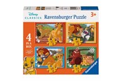 Puslespil - Ravensburger Disney Lion King Puzzle - 4 Puzzles Floor - 120040255