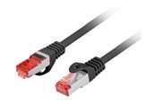 Netværkskabel - Lanberg patch cable - 50 cm - black - Sort - 0.5m - PCF6-10CU-0050-BK