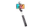 Foto & Videotilbehør - SBS Universal selfie stick med indbygget LED-lys og stativ - Sort - TETRIPOLED