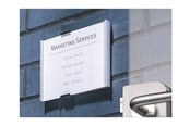 Konference & Præsentation - DURABLE Dør og vægskilte i aluminium og frontplade i akryl. Design indstiksetiket med gratis skabelon. 1 stk - 480123