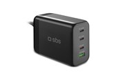 Mobil - Adaptere & Opladere - SBS 200 Watt GaN-ladestation - Sort - TECHGSTUSB3C200W