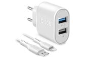 Mobil - Adaptere & Opladere - SBS 10W oplader - 1m MFI Lightning kabel - Hvid - TEKITTR2ULH2189A