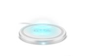 Mobil - Adaptere & Opladere - SBS Wireless 15W Qi Charger Pad - White - TEWIRELESSUF15W