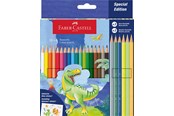 Skrive- og Tegneværktøjer - Faber-Castell Dino slots farveblyant 18+6 metallic,neon - 111222