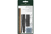 Skrive- og Tegneværktøjer - Faber-Castell Pitt charcoal pencil+kul+knetg. BK - 112996