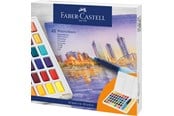 Skrive- og Tegneværktøjer - Faber-Castell Watercolour 48 ass i palette+water brush - 169748