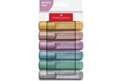 Skrive- og Tegneværktøjer - Faber-Castell Textliner 46 metallic 6 ass Hvid karton etui 2024 - 254676