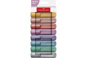 Skrive- og Tegneværktøjer - Faber-Castell Textliner 46 metallic 8 ass Hvid karton etui 2024 - 254678