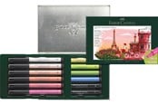 Skrive- og Tegneværktøjer - Faber-Castell Pitt Artist Pen tin set Paris, 12 ass - 267136