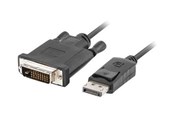 Skærmkabel - Lanberg - video adapter cable - DisplayPort to DVI-D - 1.8 m - CA-DPDV-10CU-0018-BK