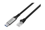Netværkskabel - DIGITUS network cable - black - Sort - 2m - AK-300600-020-S