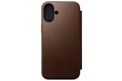 Mobil - Covers & Cases - Nomad Modern Leather Folio - iPhone 16 Plus | Brown |  Leather - NM01681885
