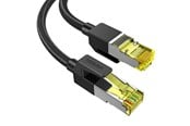 Netværkskabel - UGREEN Cat7 10Gbps 600MHz F/FTP RJ45 Patch Ethernet Cable - Sort - 0.5m - 80420