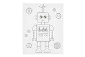 Kreativt Legetøj - Creativ Company Painting Canvas with Print Robot - 24x30cm - 257233