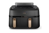Andre køkkenapparater - Philips 5000 Series NA552 - double hot air fryer - black stainless steel - NA552/00
