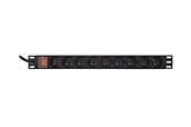 Strømkabel (ekstern) - Gembird EnerGenie EG-PDU-9F2F - power distribution unit - 16A - 3500 Watt - EG-PDU-9F2F