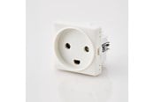 Afbrydermateriel - Foss Europe FESH SWITCH Curveline Stikudtag 1,0 m/j - Hvid - 104100