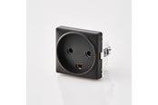 Afbrydermateriel - Foss Europe FESH SWITCH Curveline Stikudtag 1,0 m/j - Koksgrå - 104200