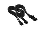 Strømkabel (intern) - Corsair - power cable - 12VHPWR to 8 pin PCIe power - 65 cm - CP-8920323