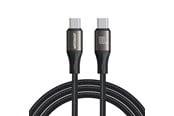 USB kabel - Joyroom Light-Speed Series S-A25 USB-C / USB-C cable 100W 1.2m - black - Joyroom SA25-CC5 Light-Speed Series 100W Fast Char