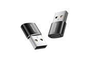 USB hub - Joyroom adapter from USB Type C (female) to USB (male) 2 pcs. black (S-H152 Black) USB hub - Sort - Joyroom S-H152 USB male to Type-C female adapter-2