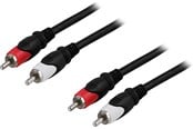 Kabel Organisering - Deltaco 2 x RCA male - 2 x RCA male cable 2 m - MM-110
