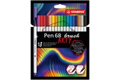 Kreativt Legetøj - STABILO Pen 68 Brush - Felt-tip Pen - ARTY - Set of 18 Pieces - 568/18-21-20