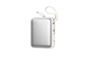 Powerbank - Joyroom JR-PBF27 10000mAh 22.5W Powerbank with Built-in USB-C and Lightning Cables - White Powerbank - Hvid - 10000 mAh - JR-PBF27_W