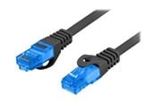 Netværkskabel - Lanberg patch cable - 20 m - black RAL 9004 - Sort - 20m - PCF6A-10CC-2000-BK
