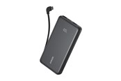 Powerbank - Anker Zolo Power Bank Black 10K 22.5W Built-In USB-C Cable Powerbank - Sort - 10000 mAh - A110DH11