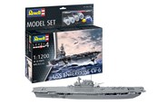 Konstruktionslegetøj - Revell - Model Kit - USS Enterprise CV-6 1:1200 - 38pcs. - 65824