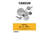 Kreativitet & Hobbyartikler - Canson Graduate Bristol A4 180G Pad 20 SH - 17-400110383
