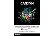 Kreativitet & Hobbyartikler - Canson Graduate Black Paper Pad A4 120G 20 SH - 17-400110386
