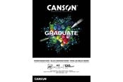 Kreativitet & Hobbyartikler - Canson Graduate Black Paper Pad A3 120G 20 SH - 17-400110387
