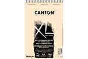 Kreativitet & Hobbyartikler - Canson XL Sand Grain A4 160G Natural Spiral 40 SH - 17-400110393