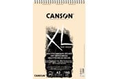 Kreativitet & Hobbyartikler - Canson XL Sand Grain A3 160G Natural Spiral 40 SH - 17-400110394