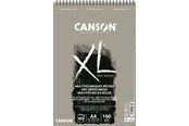 Kreativitet & Hobbyartikler - Canson XL Sand Grain A4 160G Grey Spiral 40 SH - 17-400110395