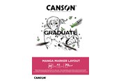 Kreativitet & Hobbyartikler - Canson Graduate Manga Marker Layout Pad A3 70G 50 SH - 17-31250P025