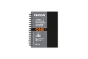 Kreativitet & Hobbyartikler - Canson One Art Book 21.6x27.9 cm 100G Spiral 80 SH Portrait - 17-400039212