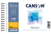 Kreativitet & Hobbyartikler - Canson Montval CP 10.5x15.5 cm 300G Spiral Pad 12 SH - 17-200807154