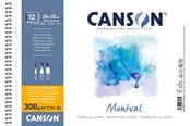Kreativitet & Hobbyartikler - Canson Montval CP 24x32 cm 300G Spiral Pad 12 SH - 17-200807161