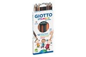 Skrive- og Tegneværktøjer - Giotto Stilnovo Skin Tones 12 pcs - 11-257400