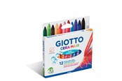 Skrive- og Tegneværktøjer - Giotto Cera Wax Crayons Maxi 12 pcs BL - 11-291200
