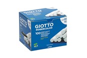 Skrive- og Tegneværktøjer - Giotto Robercolor Chalks White Box 100-pack - 12-538800
