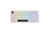 Tastatur - Akkogear 5075B Plus-S - Black&White - Akko V3 Lavender Purple Pro - Gaming Tastatur - Uden Numpad - Universal - Hvid - 6925758633338